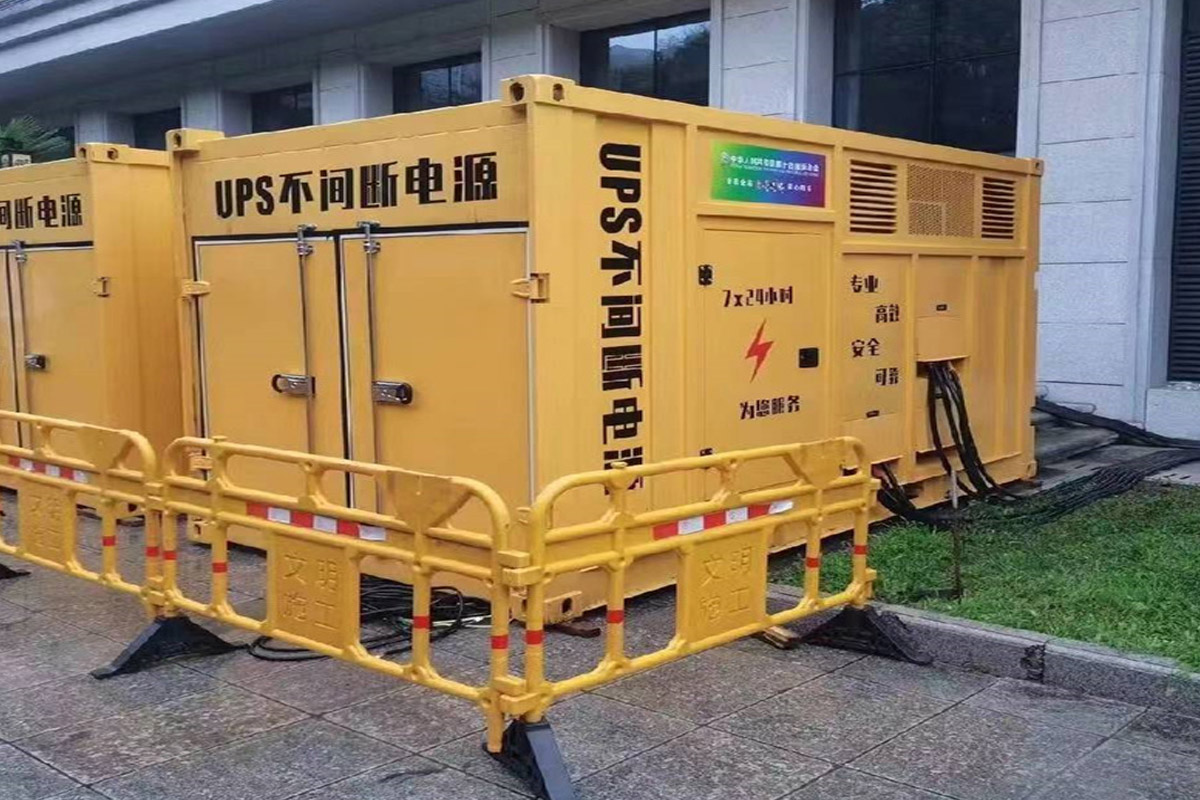 攀枝花发电机租赁施工现场